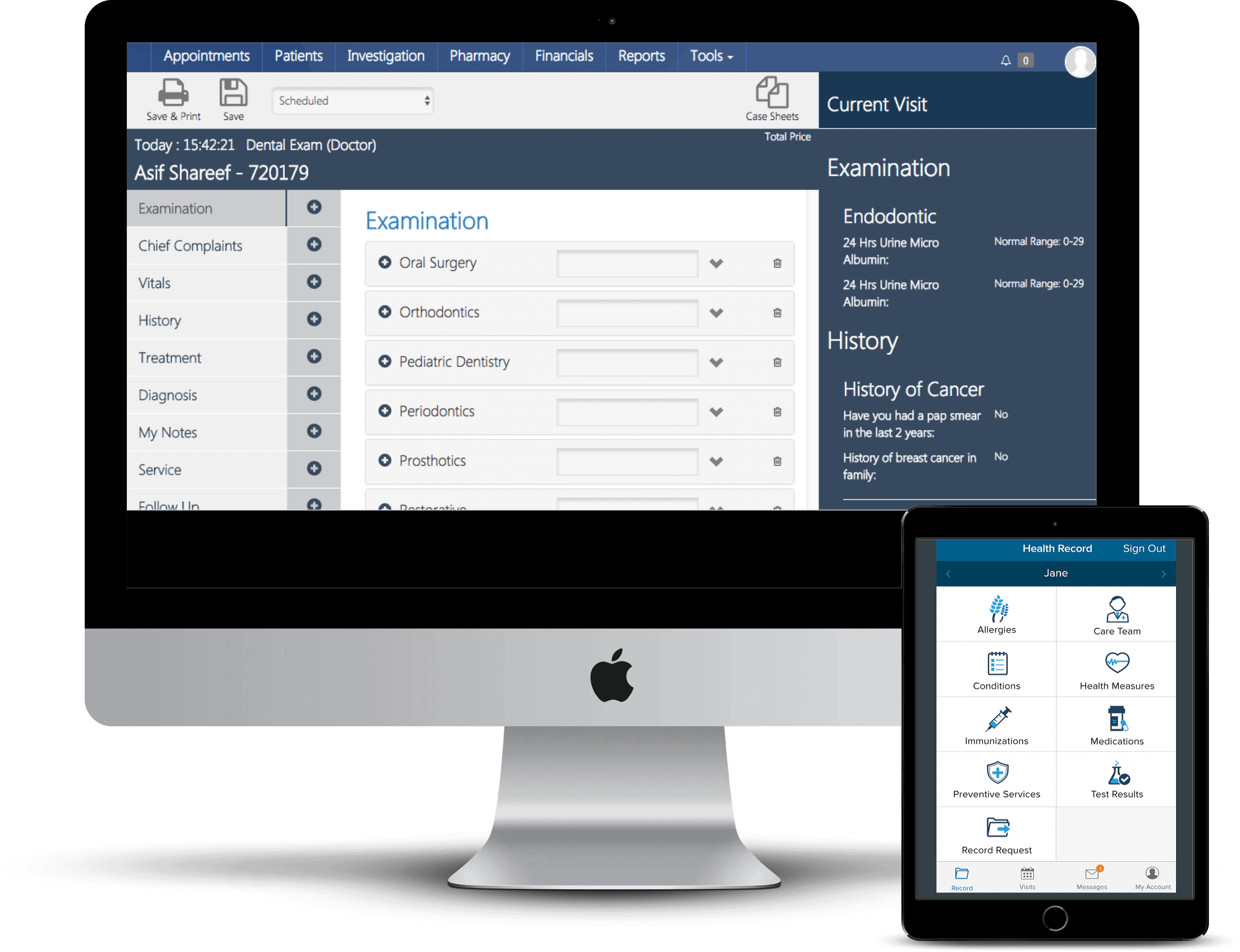 Cloudpital EMR Clinic Hospital Software Dental Software Dermatology opthalmology solution system